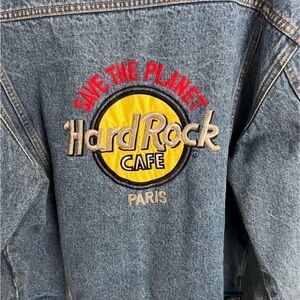 Hard Rock Cafe Paris Blue Denim Jacket